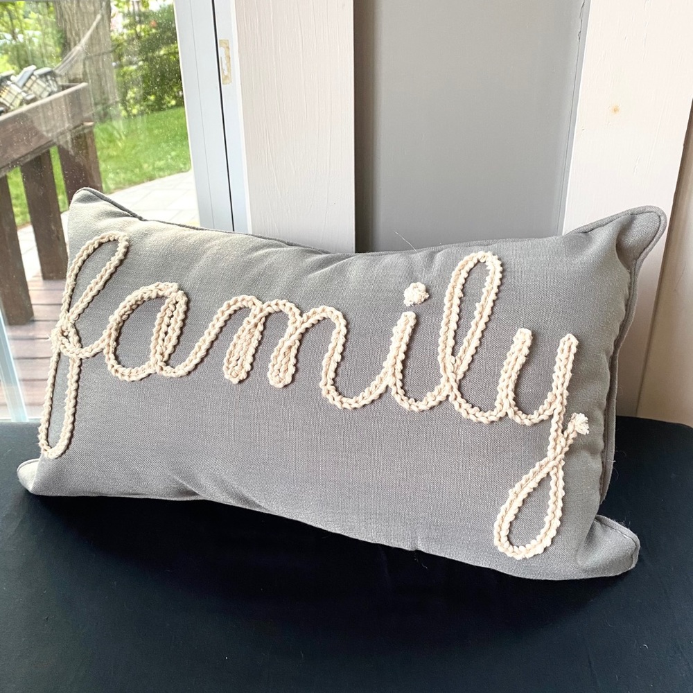 Brand New family outdoor indoor accent pillow
